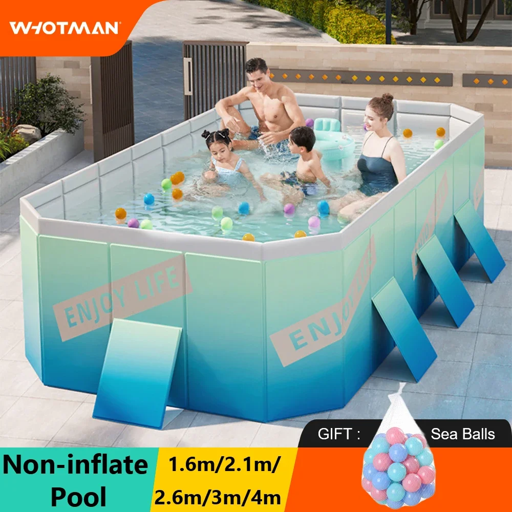 

PVC Swimming Pool 3M Non-Inflatable Folding Thickened Wear-Resistant Outdoor Large Pools Family Bathing Toy Children's Day Gifts