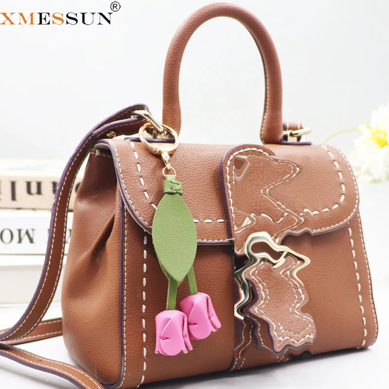 Handmade Diy Rose Flower Keychain Car Tassel Key Chain Ring Holder Pendant for Bag Charm Chaveiro Llaveros Mujer