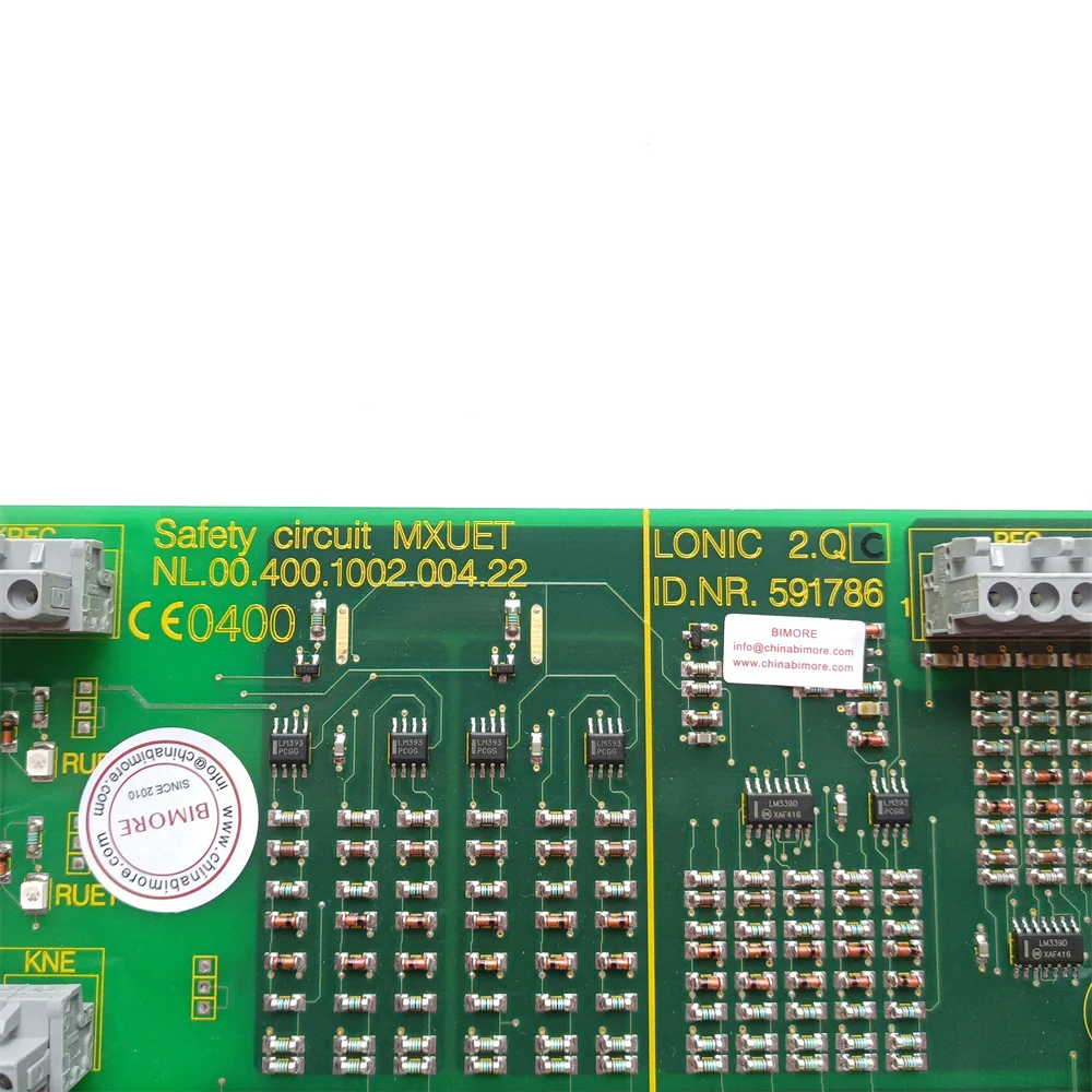 Safety circuit MXUET NL.00.400.1002.004.22 LONIC 2.Q C ID.NR. 591786 Lift Parts PCB Card for 5400 Elevator Door Machine Board