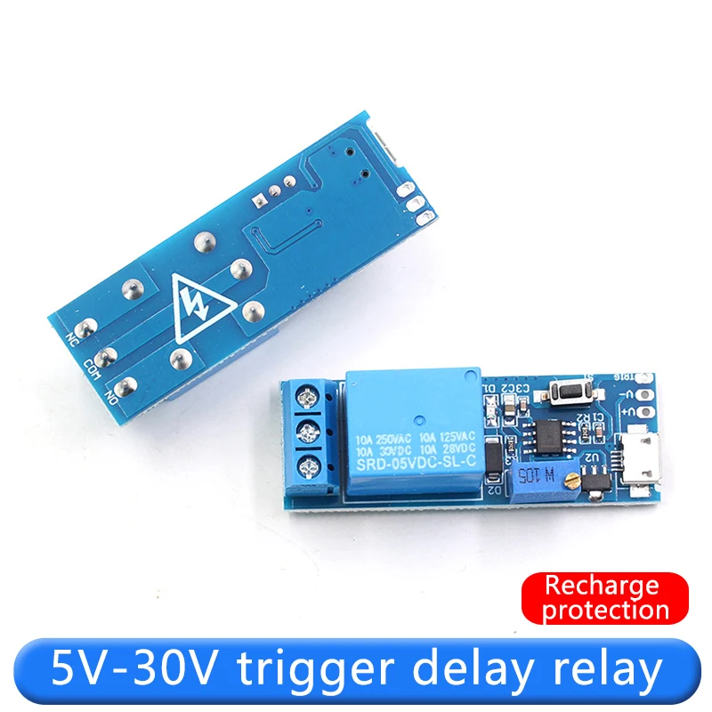 Wide Voltage 5V-30V Trigger Delay Relay Module Timer Module Delay On Delay Switch