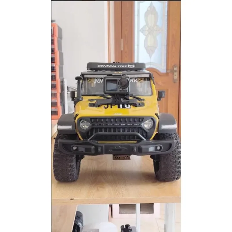 3 Positions Action Camera Mount for 1/7 RLAARLO MK07 RC Crawler, Hood/Roof/Ladder Mount, Universal Interface Upgrade Parts