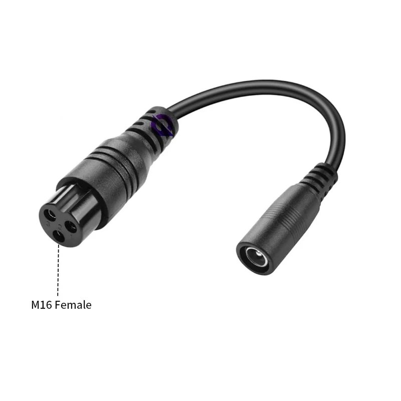 Adapter kabla DC 5.5MM na 3-pin GX16, wysoka wydajność ładowania, do hulajnóg elektrycznych, rowerów, konwerter akcesoriów. — zdjęcie produktu 4