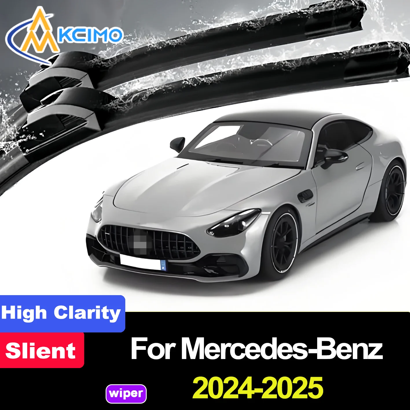 

2PCS HD Car Windscreen Wipers for Mercedes-Benz AMG GT C192 2024-2025 Front Windshield Auto Wipers Blade Accessories 2025 2024