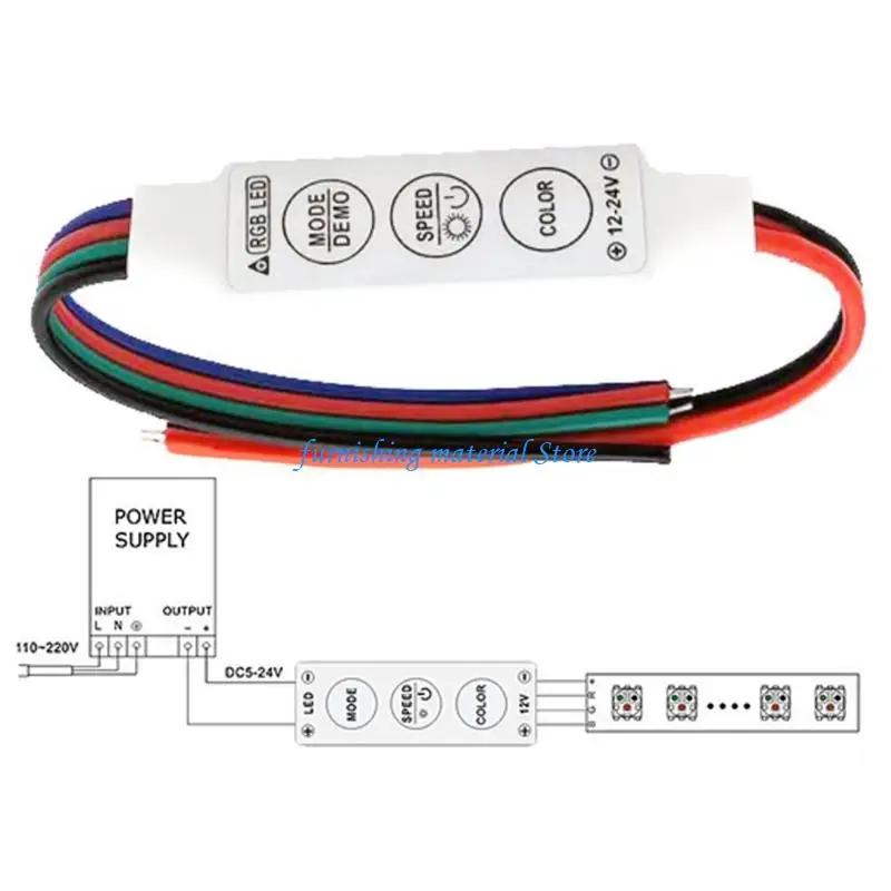 Y5GD Extreme Thin LED Light Manager 144W Power 42mm Size Touch Selectors For Home Commercial Use