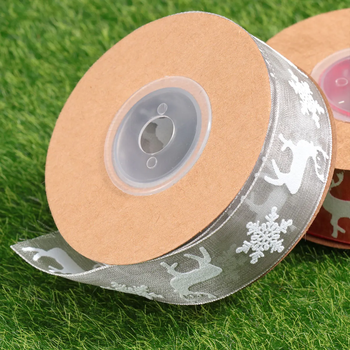 

Christmas Decoration Ribbon Snowflake Wrapping Party Printed Gift Packaging for Bow Tie