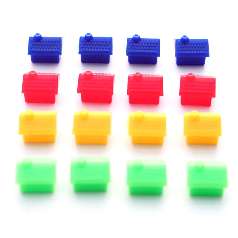 44pcs Plastic Chess Game Pieces Refill Props House For Board Games Supplies Family/Party Game Toy Gifts