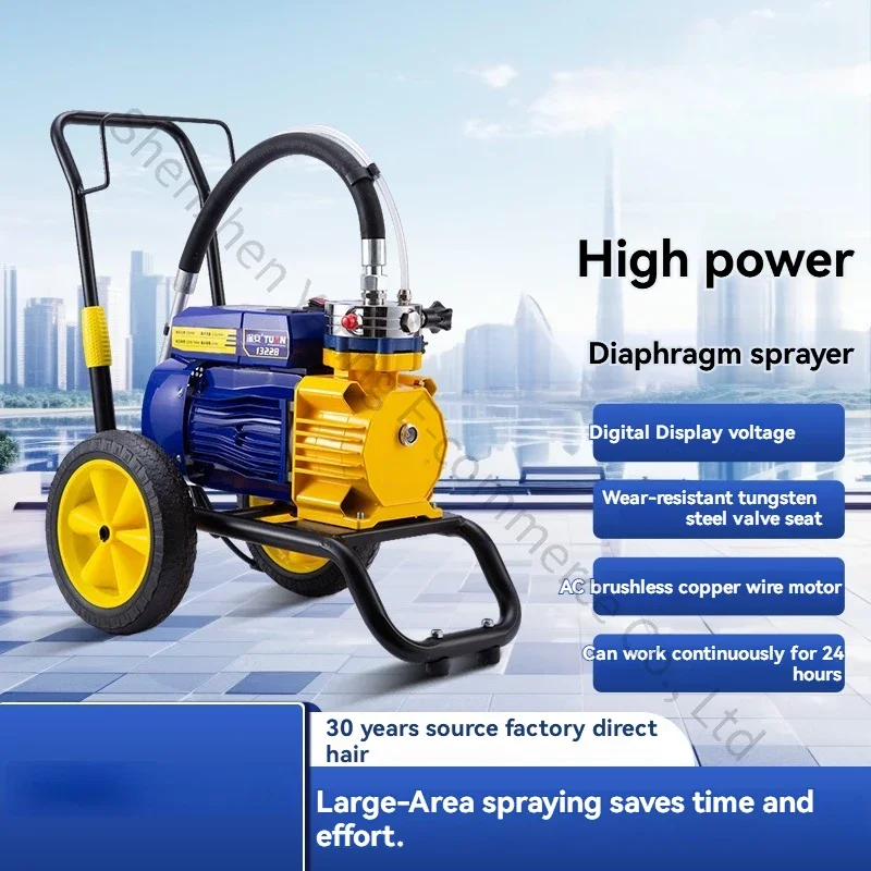 Spruzzatore di vernice airless in lattice Vernice speciale a stantuffo Macchina a spruzzo elettrica automatica per vernice airless ad alta pressione