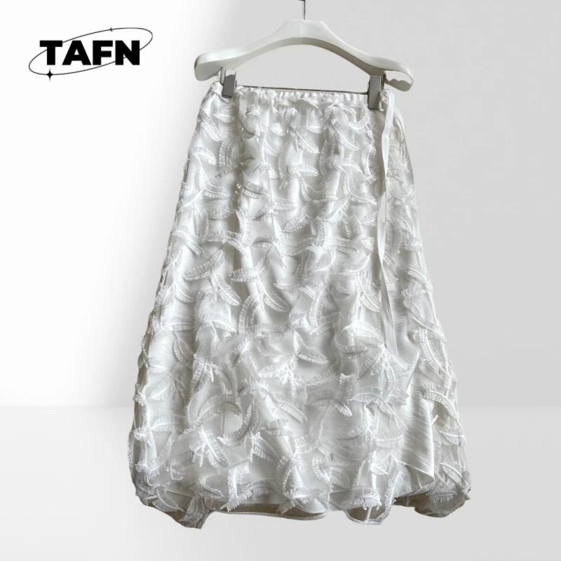

Simple and Comfortable Temperament High Street Fashionable Casual Cotton Line Skirt Comfortable & Stylish for Daily Wear AF2020