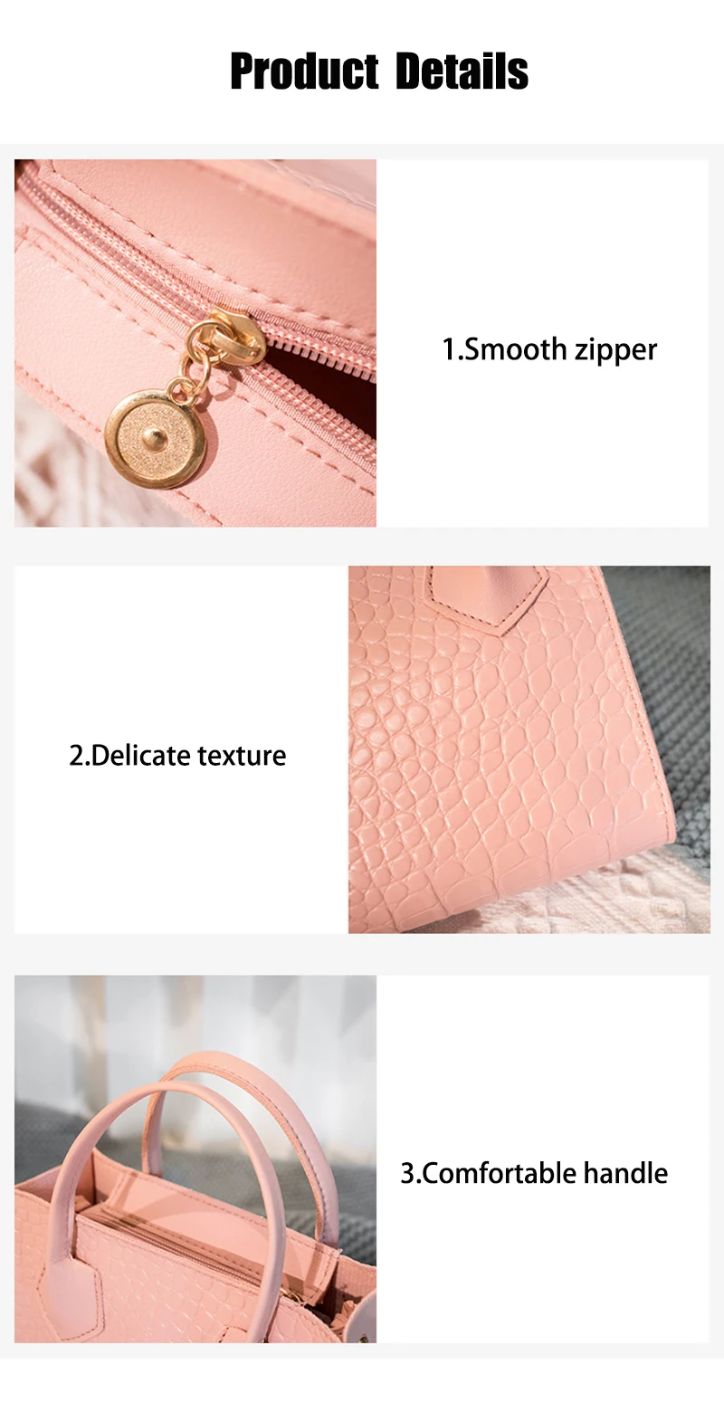 Ladies Shoulder Bag Women Handbags Crocodile Pattern Mini Female Luxury Designer Handbag Open Young Girls Sac A Main Femme