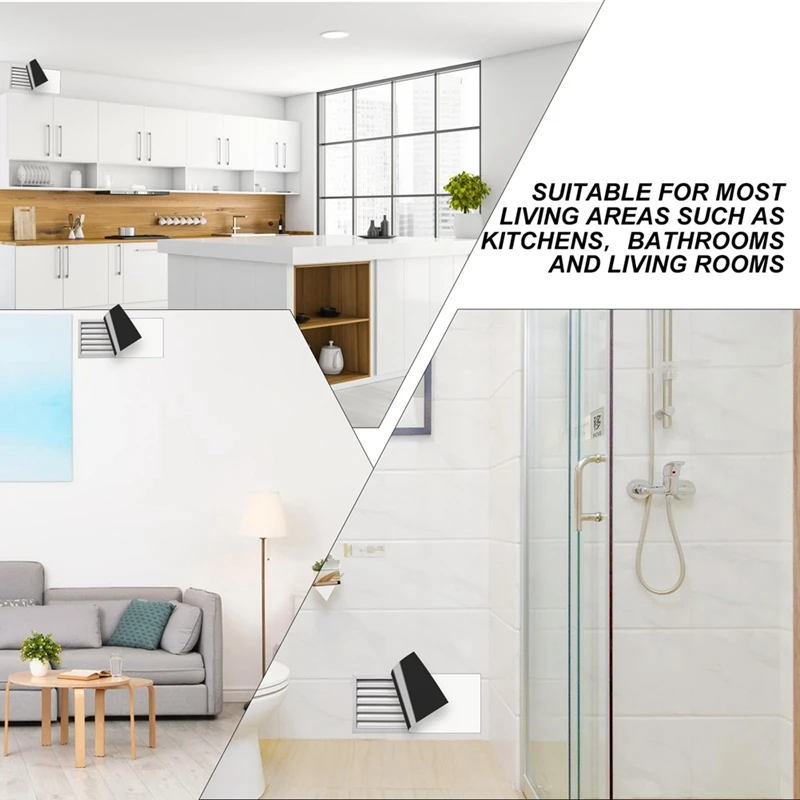 바닥 벽 천장용 마그네틱 벤트 커버, 가정용 HVAC 전원 벤트 커버, AC 벤트 커버, 4 개