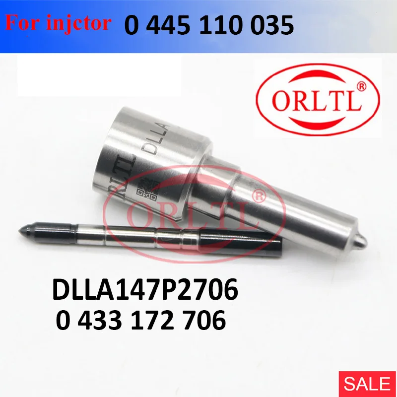 

for 0445110035 0 445 110 035 Diesel Engine Injector Nozzle DLLA147P2706 0 433 172 706 0433172706 DLLA 147P 2706 Fuel Nozzle