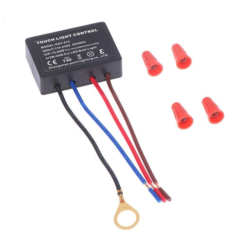 1PCS Touch Light Switch Table Lamp Dimmer Control Module Sensor Touch Switch Compatible With Incandescent Lamps LED Sconces