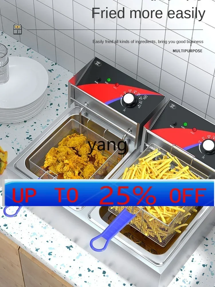 

CX Commercial Single Double Temperature Large Capacity Thickened Fryer Fried Dough Sticks Machine