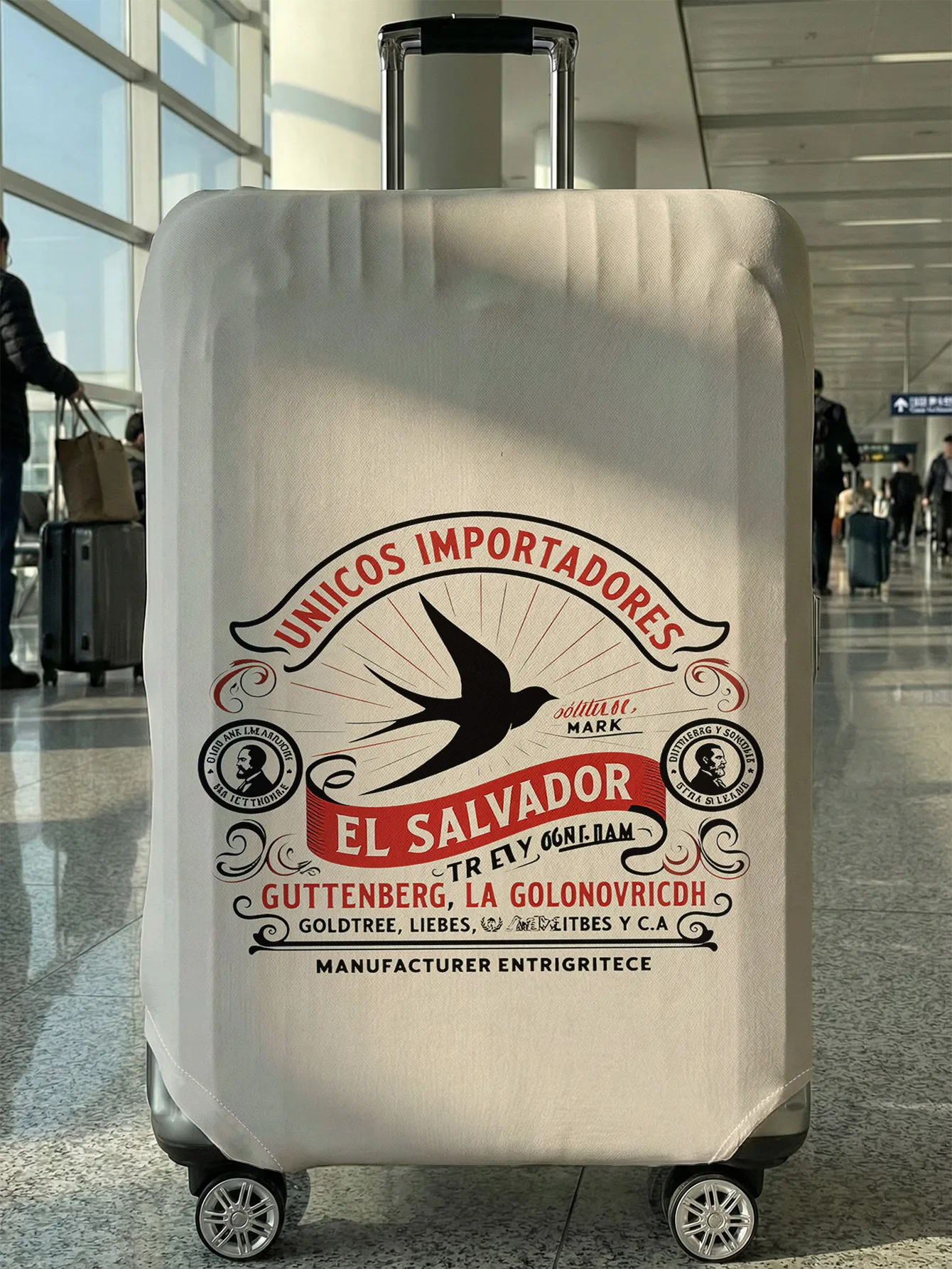 

Защитный чехол для багажа Swallow Coffee Label, подходит для чемоданов 18-32 дюймов, чехлы для ручек чемоданов, аксессуары для путешествий