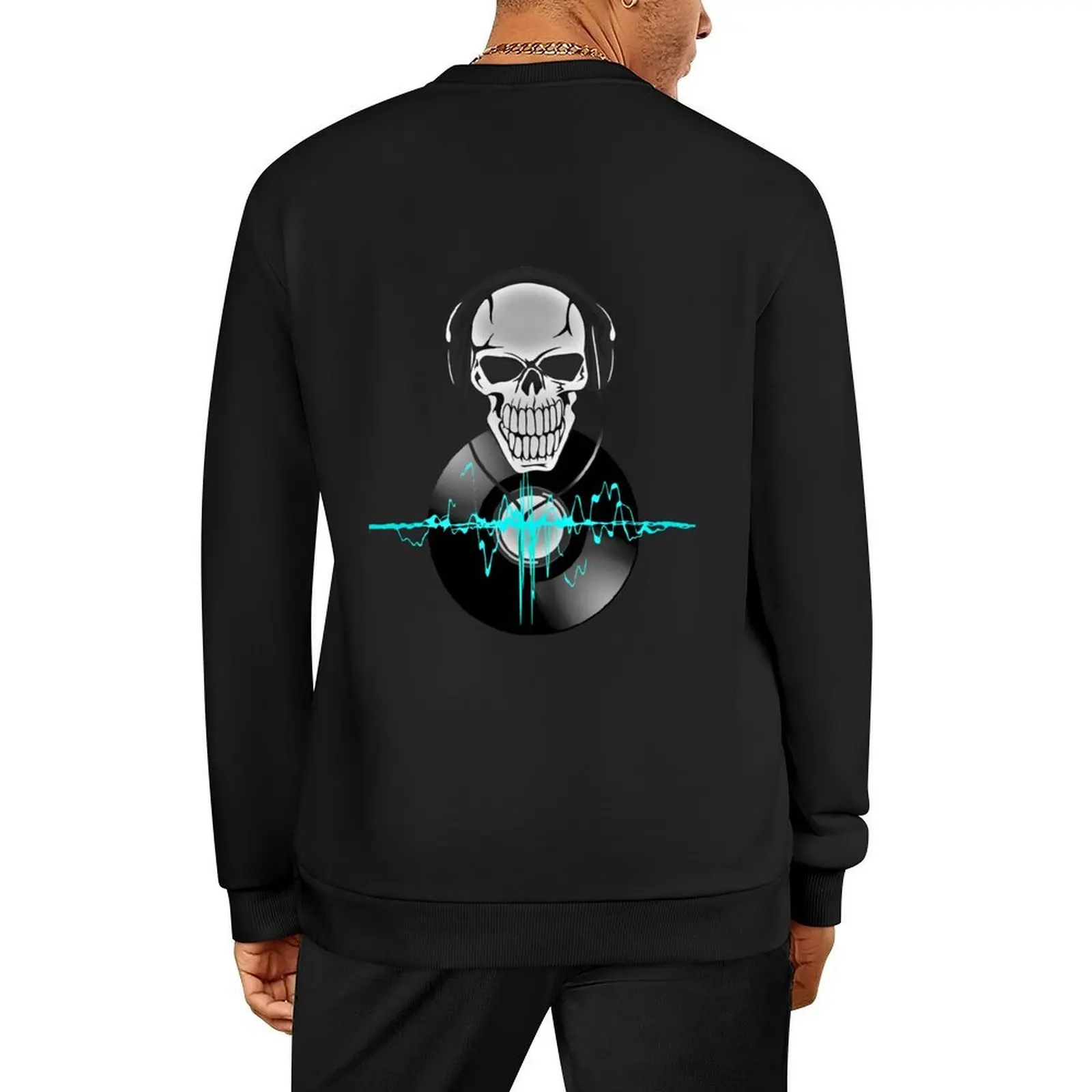 

Skull and music Pullover autumn new products aesthetic clothing men's sweat-shirt tracksuits new sweatshirts