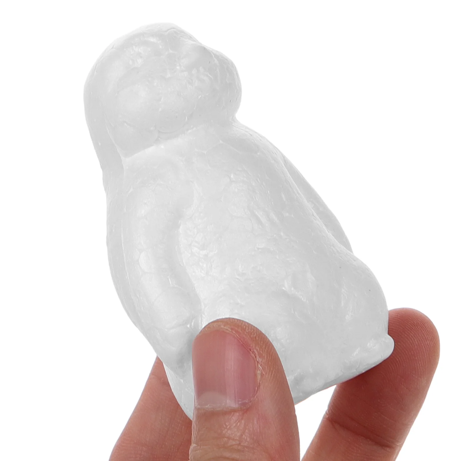 ชุดทำโมเดลเพนกวินโฟม 20 ชิ้น งานฝีมือยังไม่เสร็จ สำหรับเด็ก ระบายสี ตกแต่ง รูปสัตว์โพลีสไตรีนสีขาว ขนาดจิ๋ว