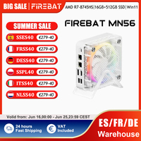 FIREBAT MN56 MINI PC AMD R7-8745HS Mini PC Windows11 DDR5 16GB+ 512GB SSD 8 Cores  Desktop Computer BT 5.2 WIFI6 HDMI TYPE-C USB