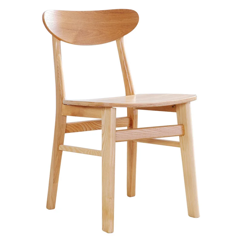 

Solid wood dining chair, home living room back chair, modern minimalist chair