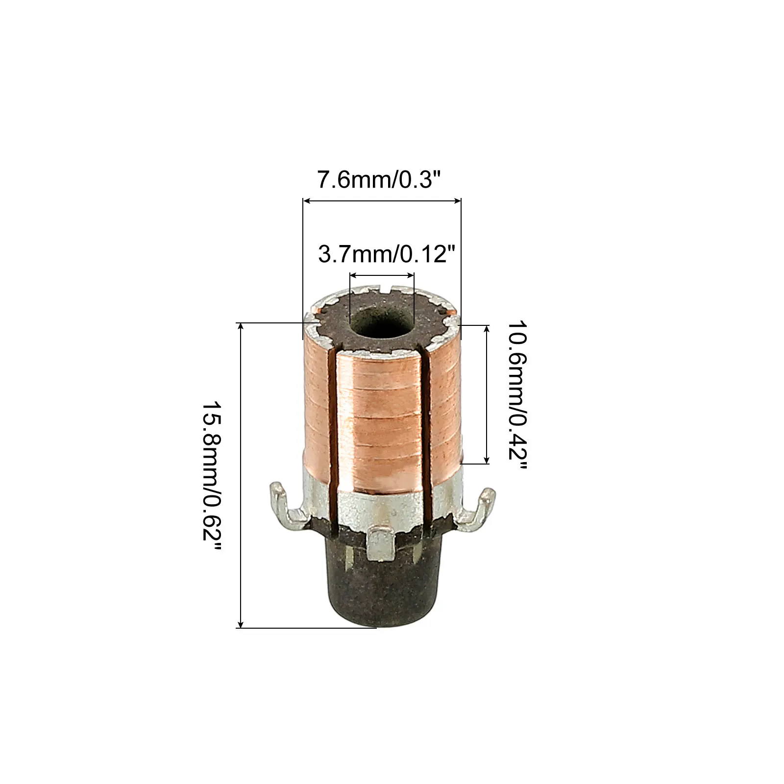 3.17x7.6x15.8mm(5P) /5x10x22mm (5P)/5x13x20.5mm(5P)/5x13x25mm(7P) Copper Bars Electric Motor Commutator for Power Tools DC Motor