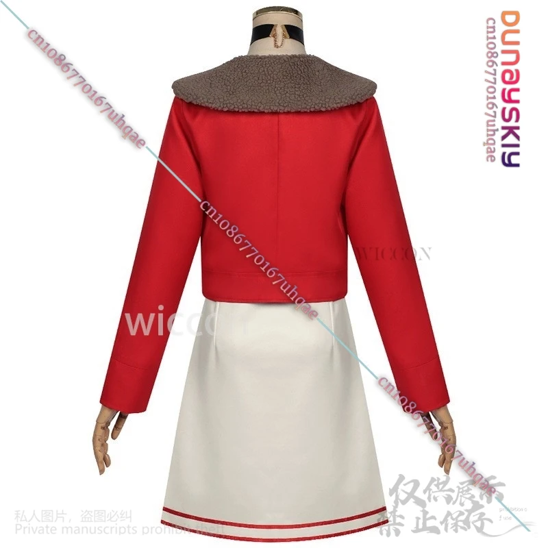 Anime DAN DA DAN Cosplay Ayase Momo Costume Winter Coat Dress Lolita Wigs For Halloween Christmas Girls Woman Cos Customized