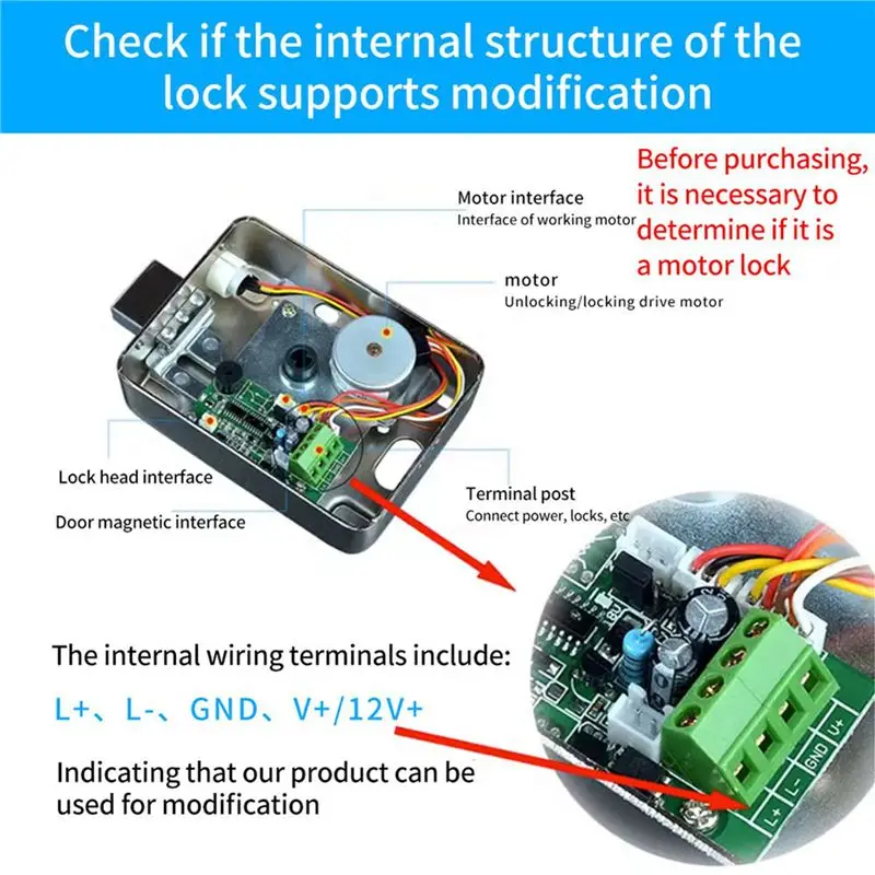 6X TTLOCK App Remote Electronic Lock Module Board Lock Module Relay Output Door Access Control System-Y41A