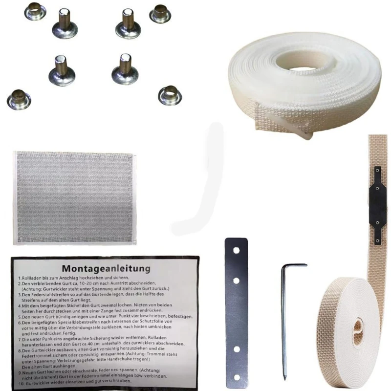 Blind Repair Supply Weißes Band und Hardware für Schattenpflegeaufgaben 3XUF – Detail 1