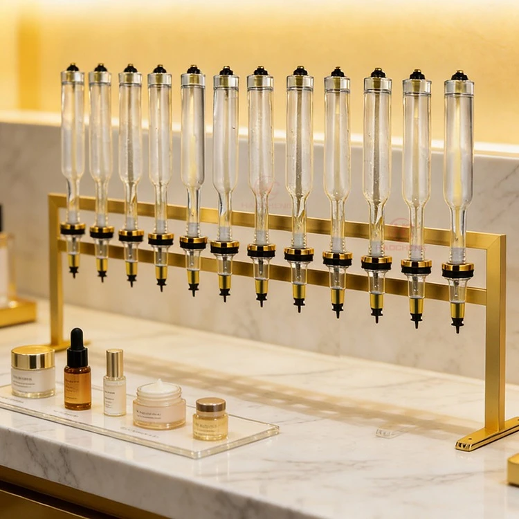 12-Pack 500ml Golden Perfume Stick Dispenser, Stable Stick Stand, Glass Perfume Stick Dispenser, Wedding Decorations