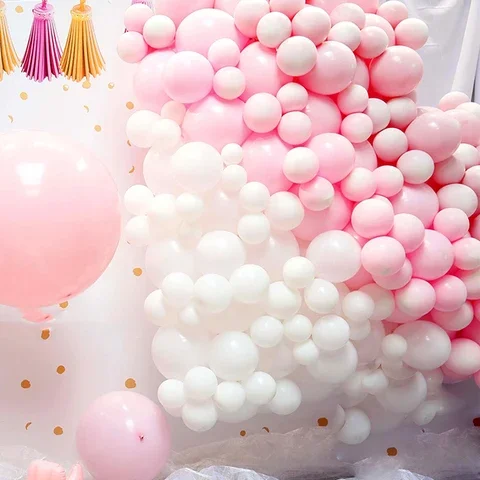 

5" 10" 12" 18" 36" Pink Matte Macaron Round Balloon Kids Baby Shower Wedding Birthday Party Decoration Romantic Ballon Supplies