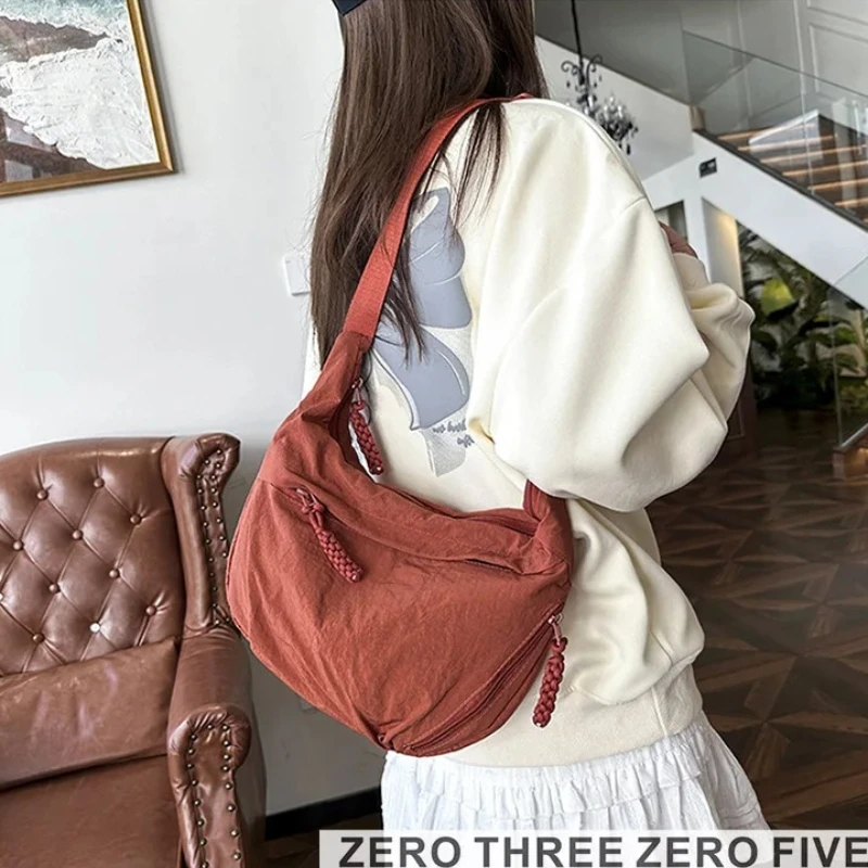 Lässige Umhängetaschen für Damen, leichte Schultertaschen, große Handtasche, Reisetasche, Damen-Geldbörsen – Detail 1