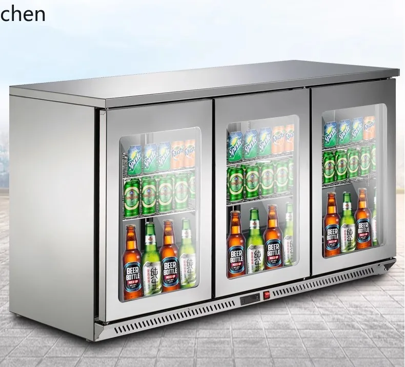 

HXL Beer Cabinet Clear Bar Refrigerator Fruit Beverage Display Cabinet Embedded Refrigerator Commercial