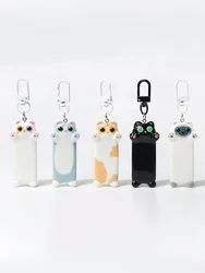 New Long Cat Plush Toy Keychain Cute Cat Doll Bag Pendant Decoration Doll Scratching Machine Brithday Gifts For Girls