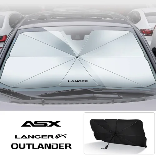 Imagen 2 del producto Parasol para parabrisas con aislamiento de coche, para Mitsubishi Outlander Lancer 9 EX ASX Pajero L200 Colt Eclipse Ralliart Triton Delica 2019