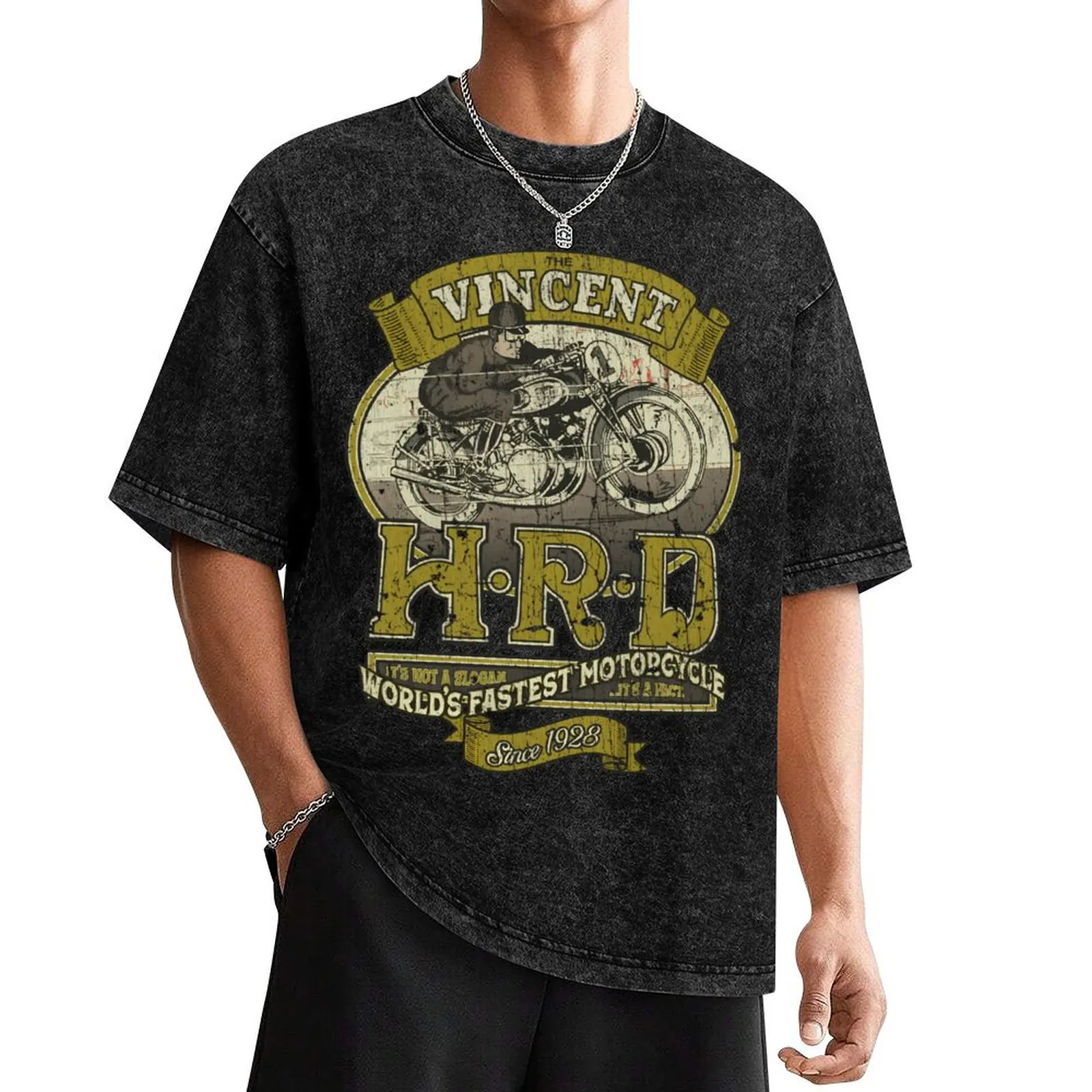 Vincent Hrd Motorcycles 1928 T-Shirt tops vintage anime shirt heavy weight t shirts for men