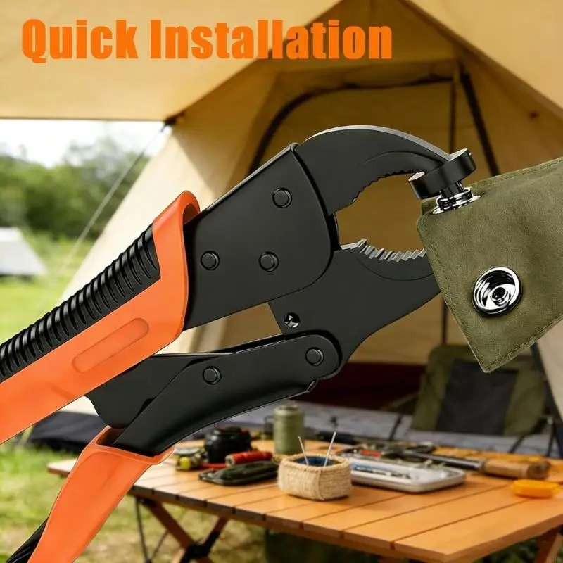 

385Pcs Snaps Fastener Installation Kits Stainless Steel Snaps Button With Pliers HX6C