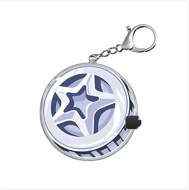 New Zenless Zone Zero Pixel Keychain Hoshimi Miyabi Von Lycaon Nicole Cartoon Anime Pendant Key Ring Jewelry Badge Gift