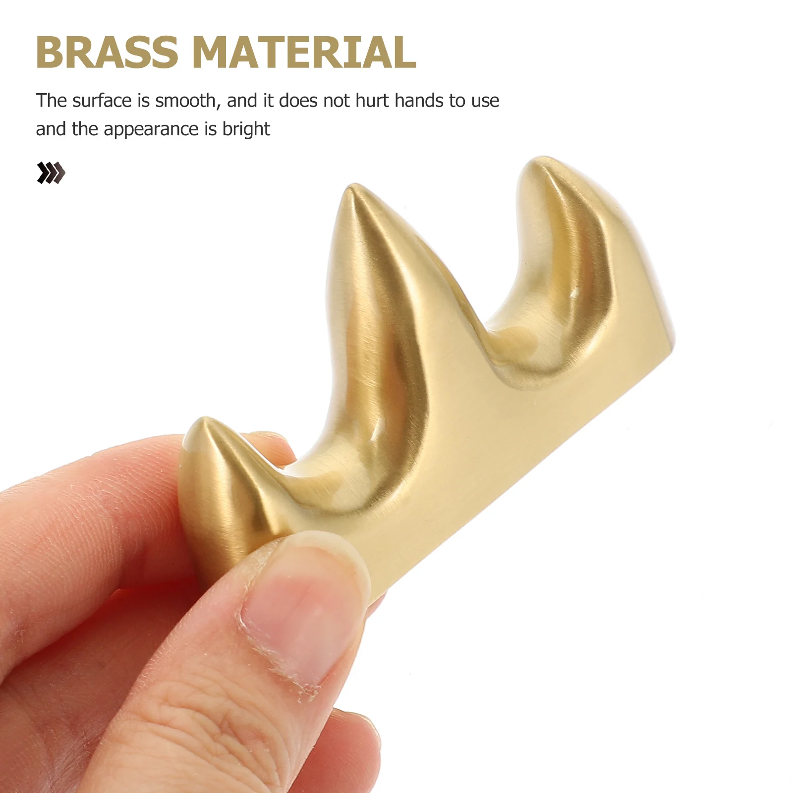 Durable Brass Pen Rack Retro Chinese Calligraphy Brush Holder Anti-Slip Design Desk Organizer for Home Office School Decorative