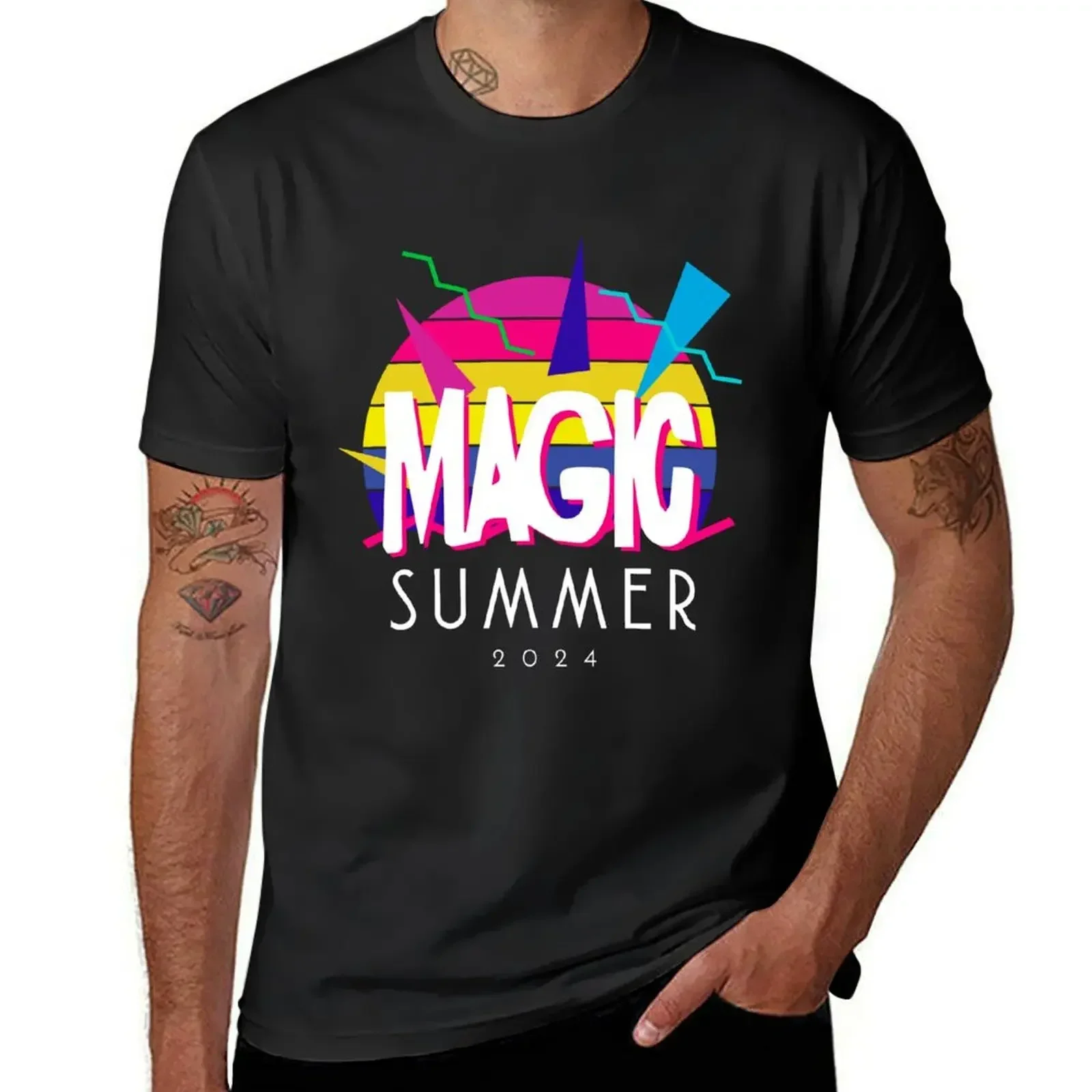 Enjoying Magic Summer 2024 T-Shirt cheap stuff summer clothes korean fashion heavyweight t shirts for men