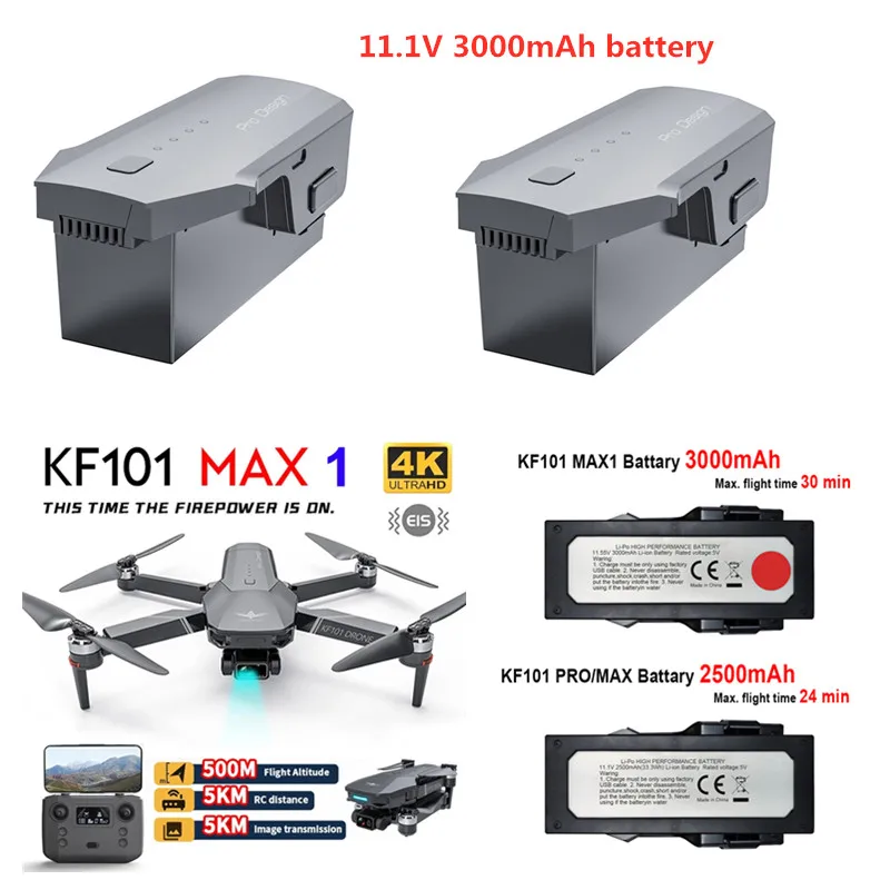 

KF101 MAX1 Drone Original Battery 11.1V 3000mA Battery Propeller For KF101 MAX1 Drone Accessories KF101 MAX1 RC Drone Parts toy