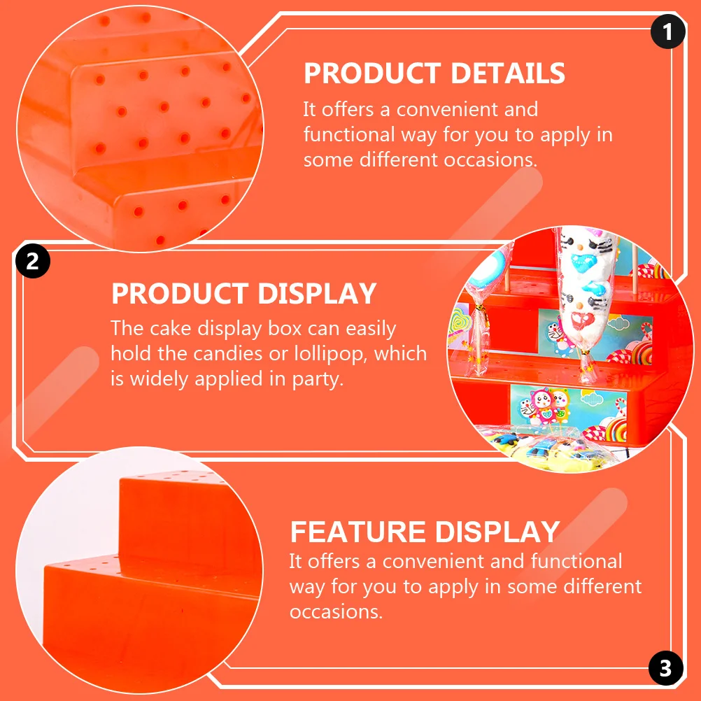 Lollipop Display Stand Cake Stand Holder For Party Wedding Baby Shower Plastic Lollipop Rack Multi-Layer Storage Shelf