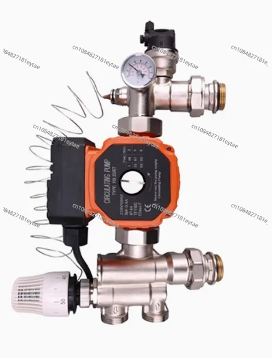 

Water Circulating Pumps Manifold Hot / Cold Mixing Valve For Radiant Floor Heating System Thermostatic Control