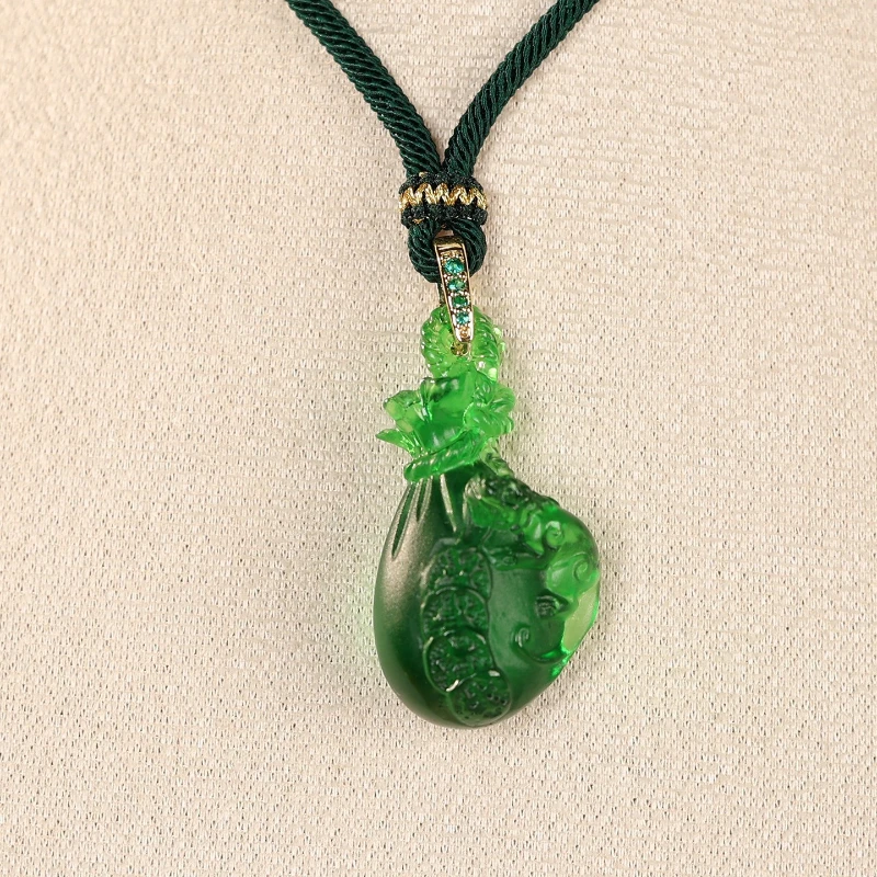 

LH glazed lucky bag car hanging bag hanging car pendant keychain Shoucai jewelry