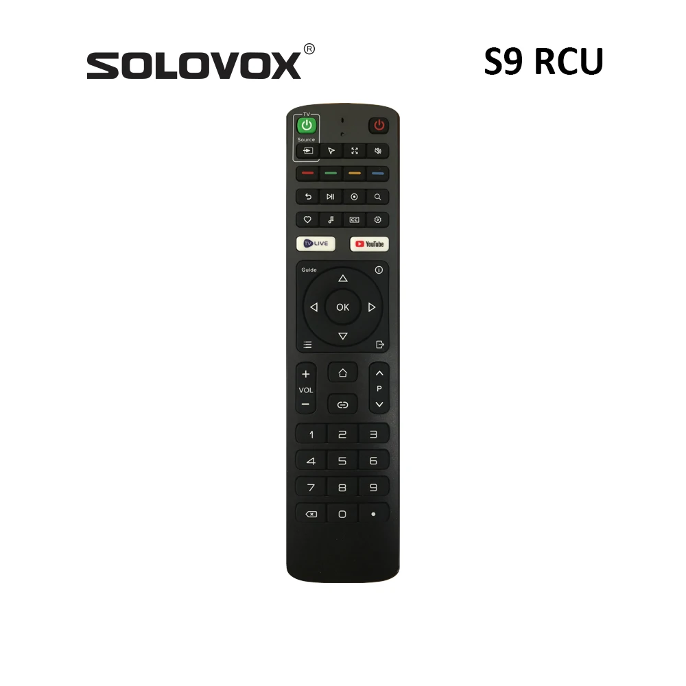 جهاز التحكم عن بعد SOLOVOX S9 ينطبق على TV Plus Pro ACEROID ACECONN SWORD وغيرها من نماذج TVONAIR TVPlus