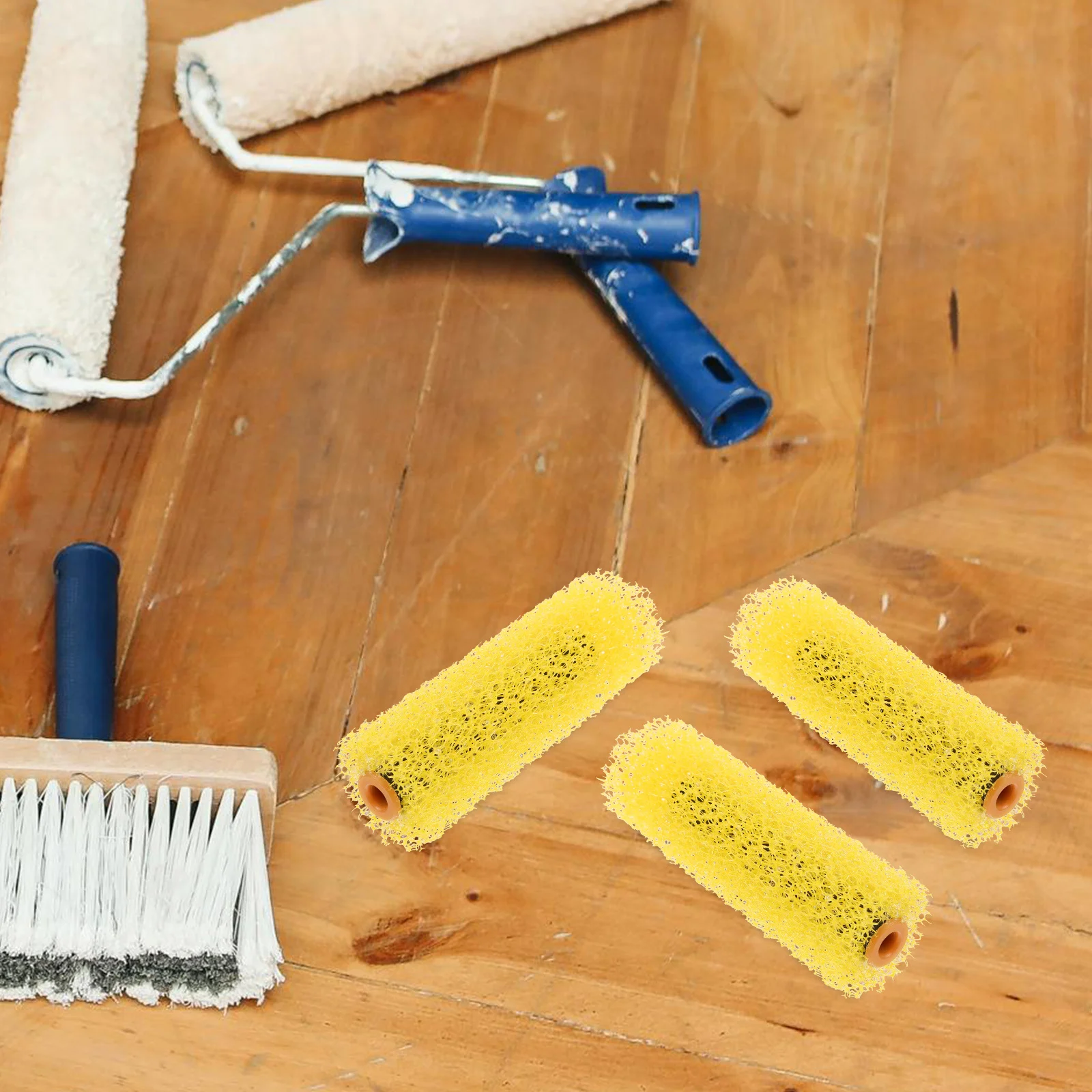 

10Pcs Large Texture Sponge Paint Roller Brush Embossed Wall Roller for Home Painting Drywall Texture Tools Efficient Application