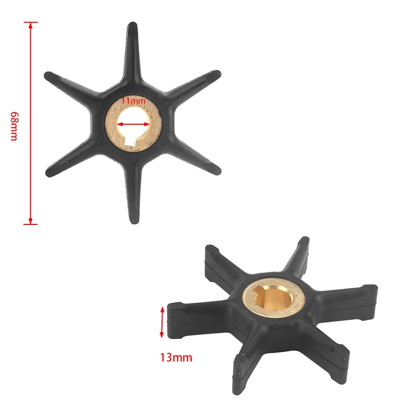 Boat Motor Water Water Pump Impeller For Johnson Evinrude BRP OMC 3HP 4HP 5HP .5HP 6HP 7.5HP 277181 434424 18-3001