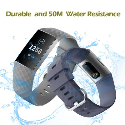 Smart Watch For Fitbit Charger 3 NEW SET Smart Watch band Heart Rate+Activity tracker