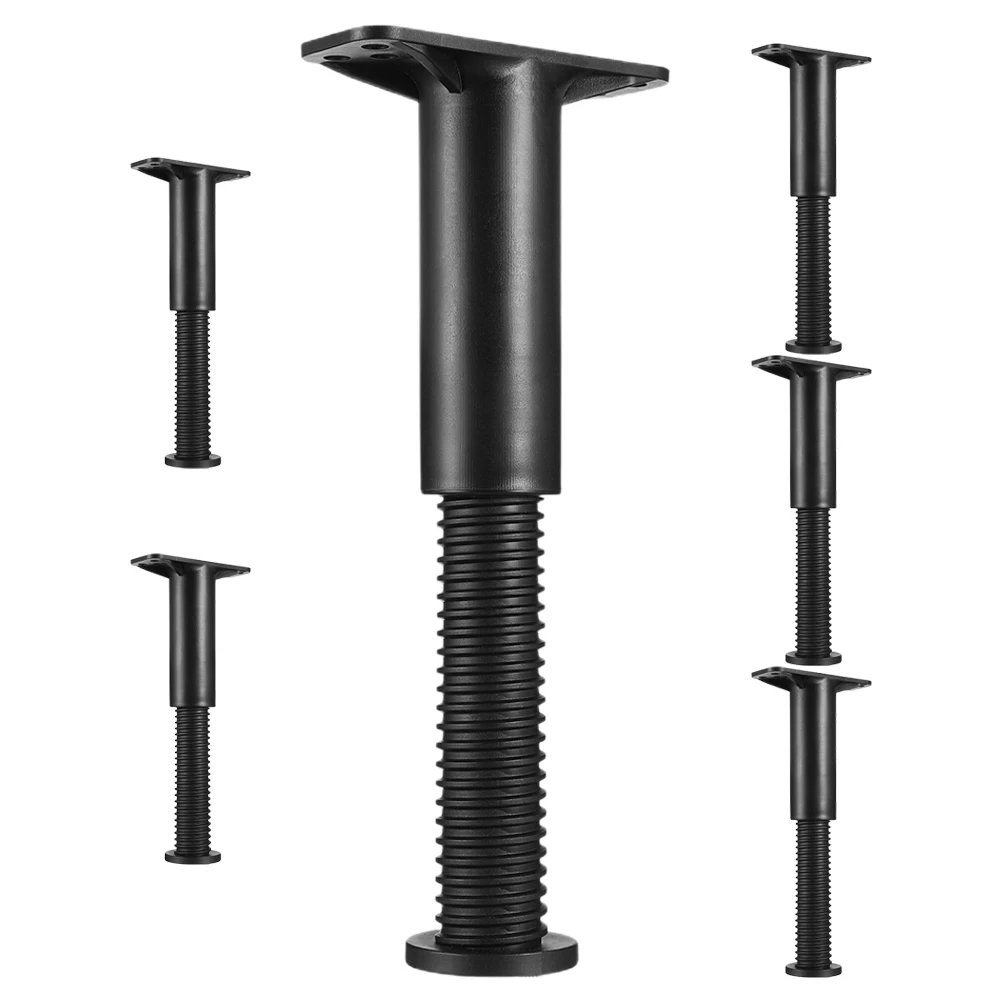 

6pcs Bed Support Legs Replacement Heavy Duty Adjustable Furniture Legs For Bed Frame Cabinet Table Pvc Durable Easy Install Load