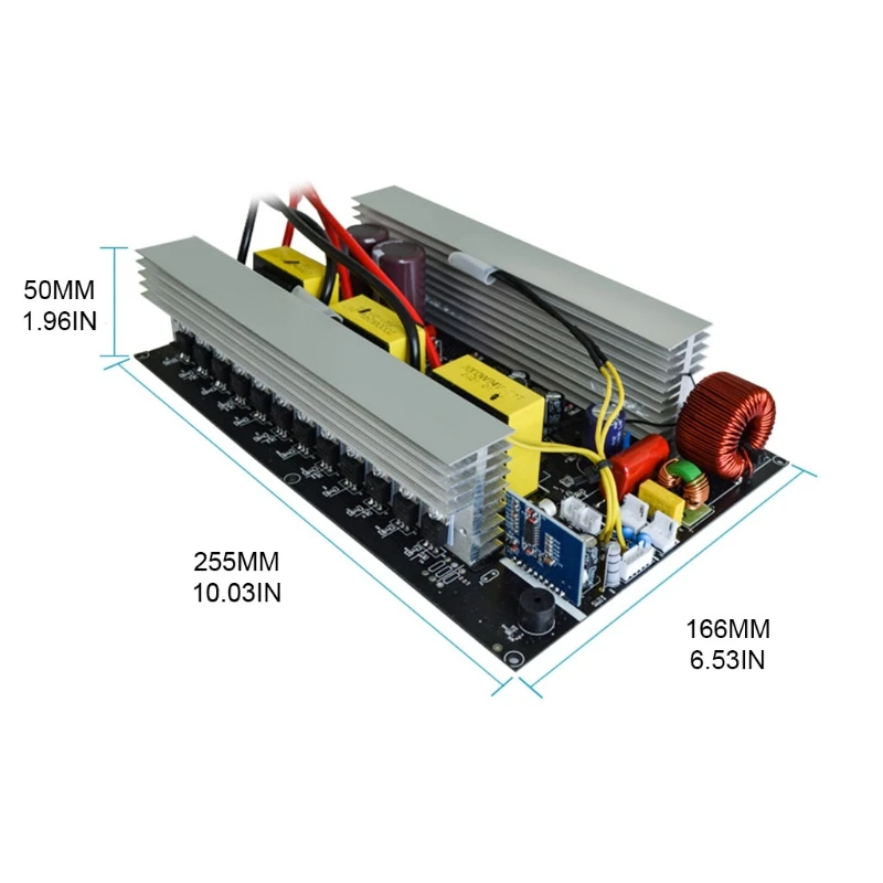 Inversor corriente para coche onda sinusoidal 2000W, inversor corriente portátil para exteriores 12V/24V/48V