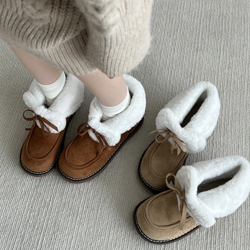 Women's Anti-skid and Warm Thick Soled Snow Boots 2023 New Winter Plush Cotton Shoes Women's Boots