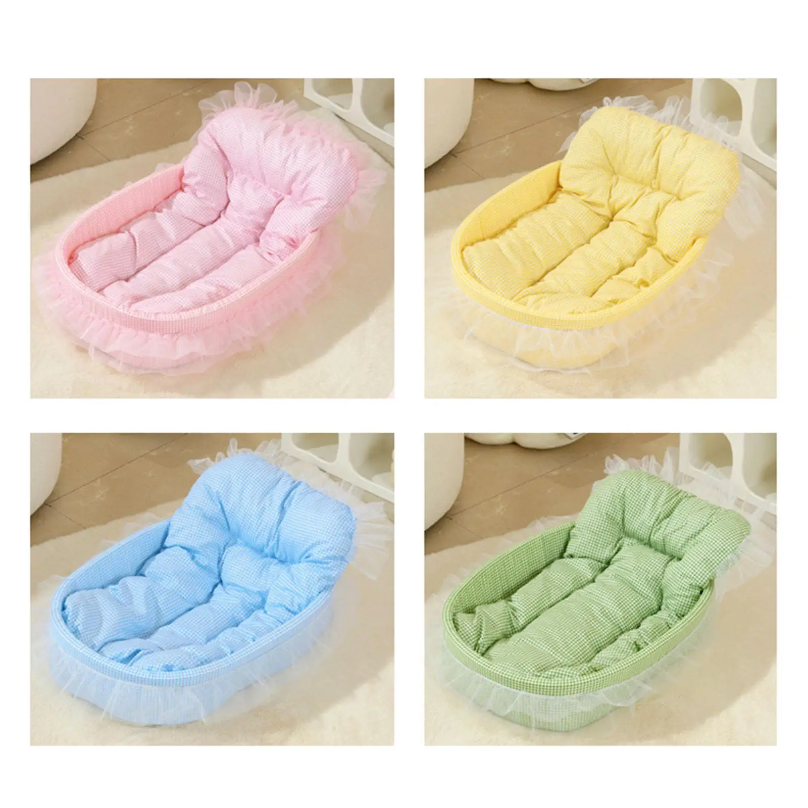 Cute Princess Cat Dog Bed With Pillow Princess Nest Detachable Pet Sofa Dog Beds Supplies for Small Medium Cat Dog