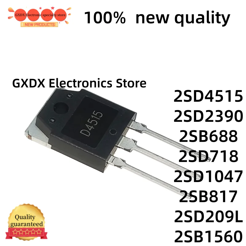 5-10 peças 2SD1047 D1047 2SB817 B817 2SD718 D718 2SB688 B688 D2390 2SB1560 B1560 2SD209L D209L D209 2SD716 2SD4515 D4515 3DD4515